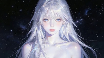 星河银发少女