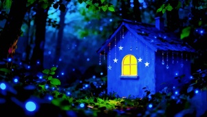 克莱因蓝之夜萤火星屋