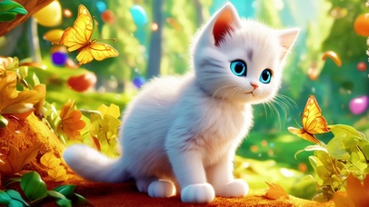 可爱呆萌小奶喵