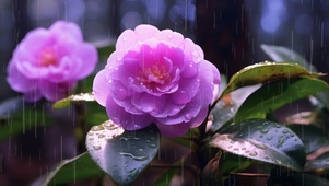 雨中小花