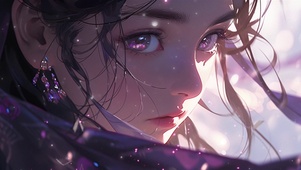 紫眸少女