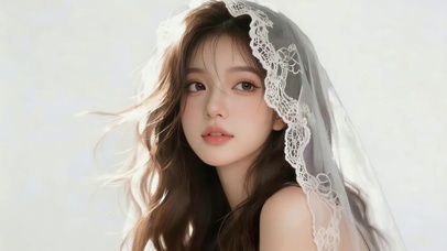 清纯婚纱女孩