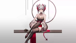 古风黑丝少女