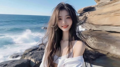 海边的女孩