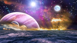 治愈星空大海