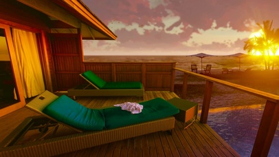 傍晚休闲放松度假海边