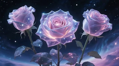 唯美神秘玫瑰花
