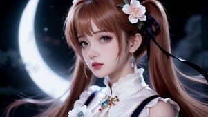 月下美女