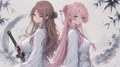 两个女孩