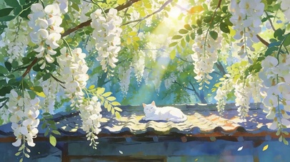 树下猫咪