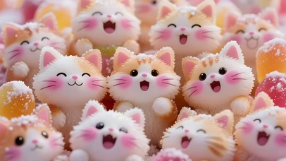 可爱糖果风猫咪