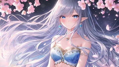 桃花精灵少女
