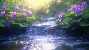 山野小溪流