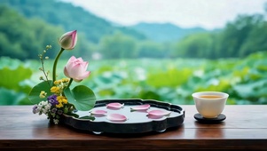 夏日荷花