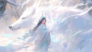 4K 千年白狐
