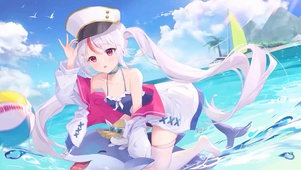 海边少女4k