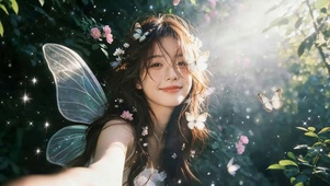 治愈花香女孩