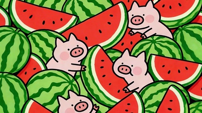 被西瓜包围的夏天