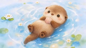 萌趣小水懒