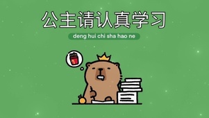 公主认真学习