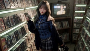 CD店少女(无缝)