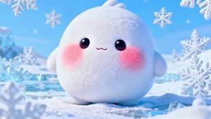 治愈萌萌哒小雪人4K