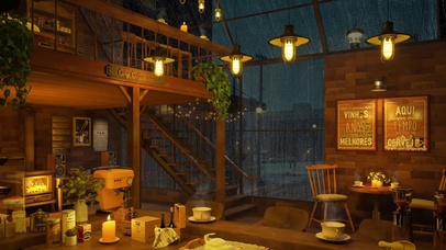 雨夜治愈咖啡厅