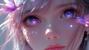 蝶入星眸，梦落心湖