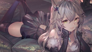 黑裙少女