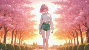 二次元靓丽女孩