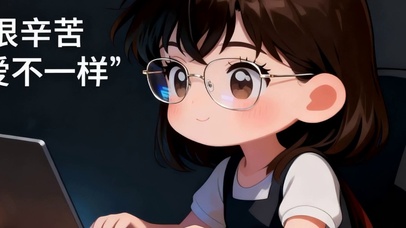 加油努力工作双屏