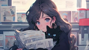 黑猫和女孩
