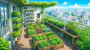 阳台绿植