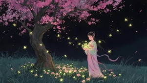 树下萤火虫女孩