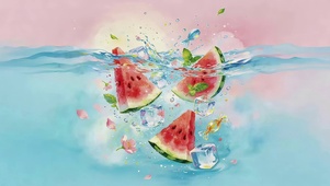 水面西瓜