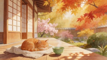树下休闲猫咪