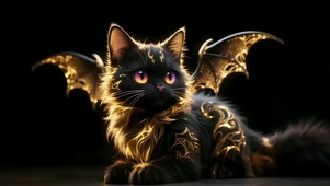 金色魔纹猫咪