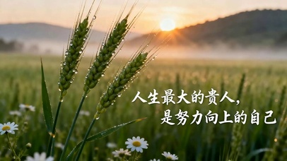 努力向上的自己