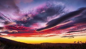 多彩夕阳
