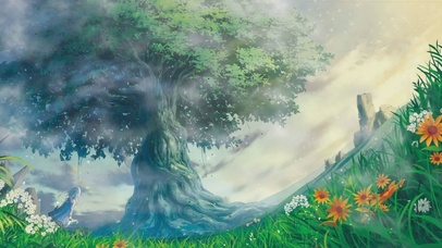 唯美治愈树木风景