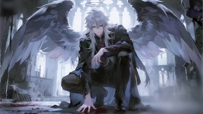 动漫帅哥-教堂天使