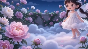 花丛中的天使宝宝
