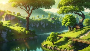 小桥流水黄昏