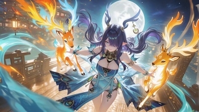 星月双鹿菈乌玛