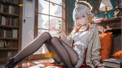 书房黑丝长腿萝莉-嘉贝莉娜