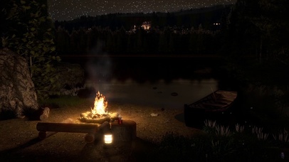 篝火和大自然的声音