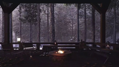 冬天下雪的气氛