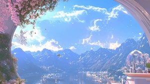 舱外护眼绿景树木带鱼屏