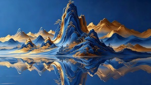 鎏金山水