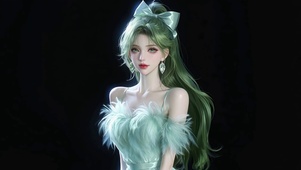 高马尾清纯美女